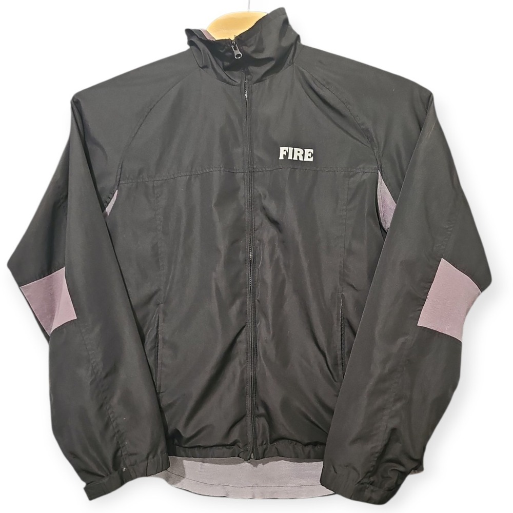 Kirin FIRE Japan Japanese Vintage Windbreaker Mens Large Black